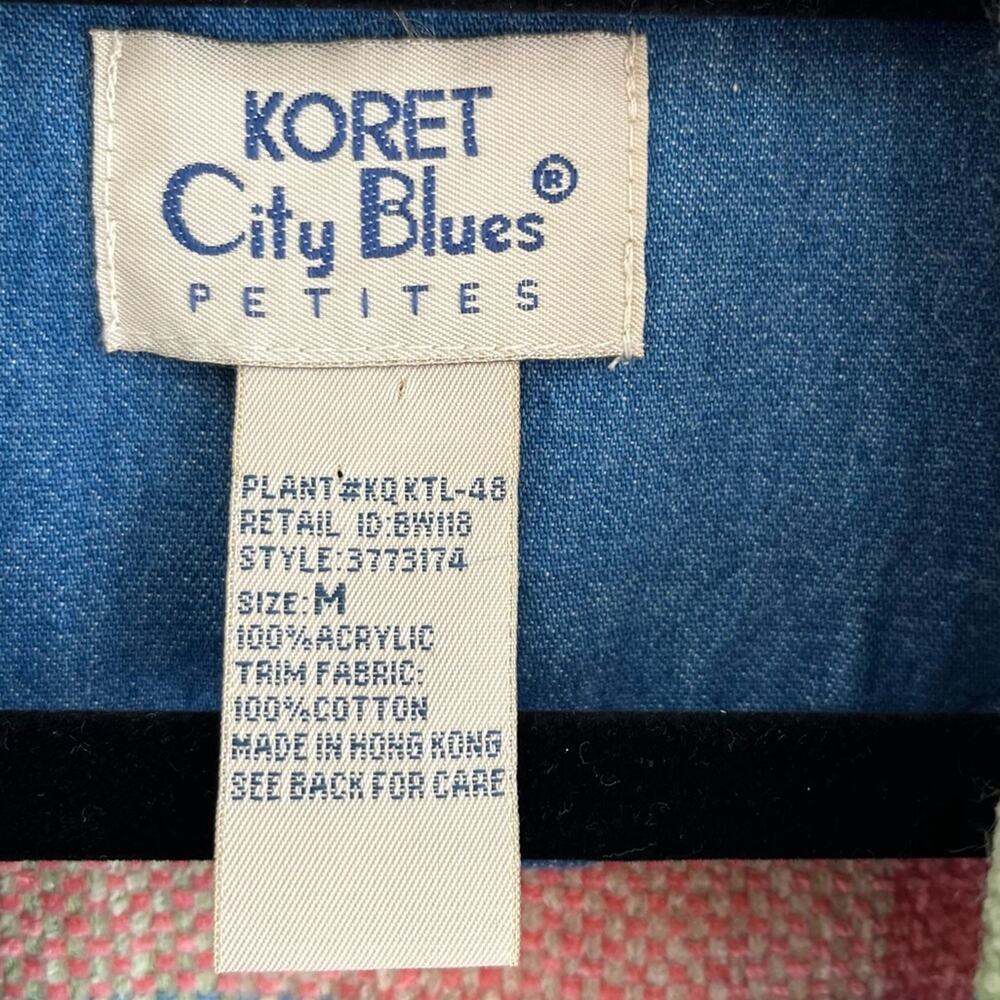 Vintage Rainbow Plaid Check Button Jacket - Picture 4 of 4